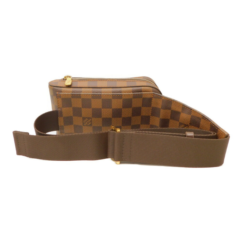 Louis Vuitton Body Damier Body Geronimos Brown Bum Brown Waist Ebene Adjustable